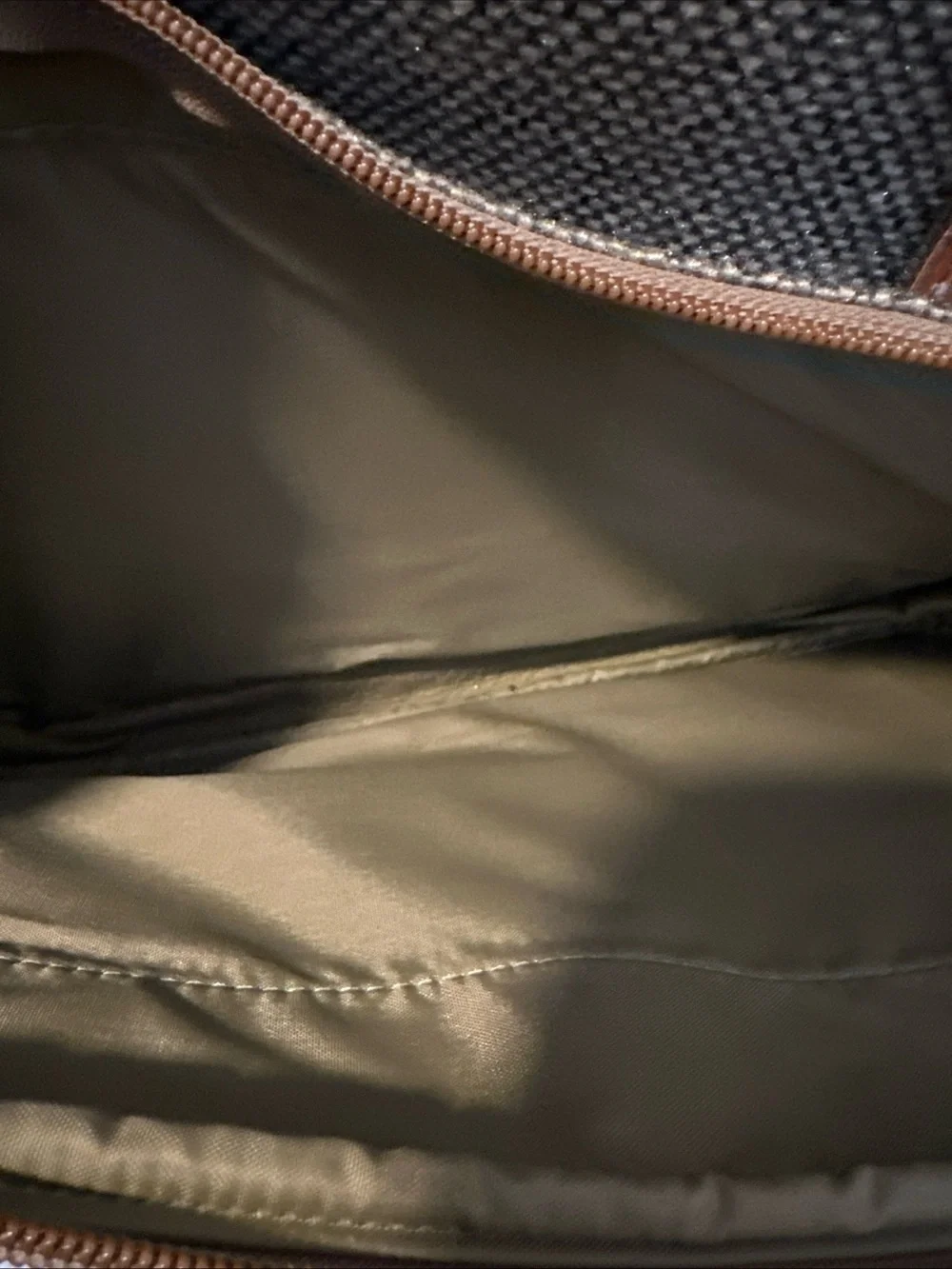 Hartmann Canvas twill Leather trim carry on travel bag with shoulder strap
